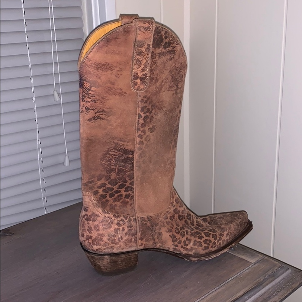Old Gringo Brown Leopardito Boots - Snip Toe